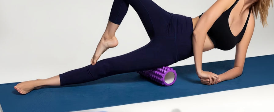 30Cm Yoga Column Foam Fitness Muscle Training Pilates Sports Massage Foam Roller Grid Trigger Point Therapy Home Gym Exercise