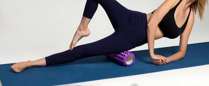 30Cm Yoga Column Foam Fitness Muscle Training Pilates Sports Massage Foam Roller Grid Trigger Point Therapy Home Gym Exercise