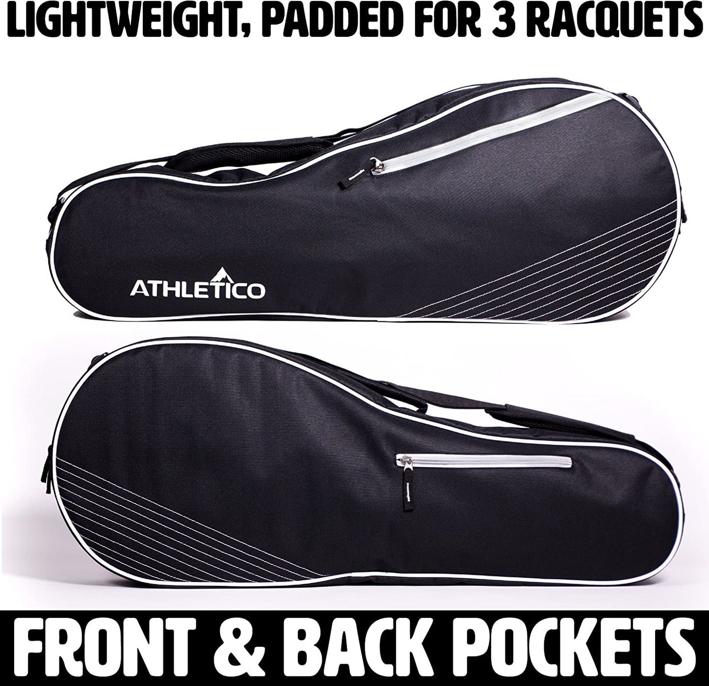 Tennis Bag and Racketball Bag - Tennis Bags for Women and Men to Hold Tennis Racket, Racquetball Racket, Pickleball Paddles and Other Equipment or Gear
