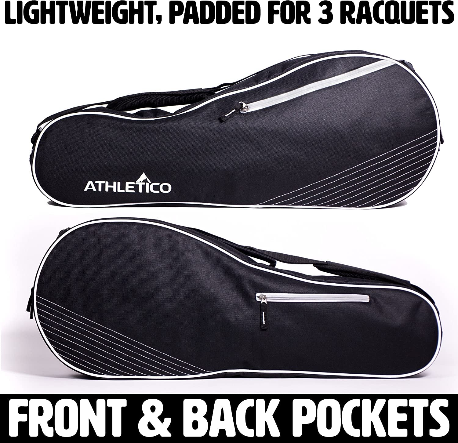Tennis Bag and Racketball Bag - Tennis Bags for Women and Men to Hold Tennis Racket, Racquetball Racket, Pickleball Paddles and Other Equipment or Gear